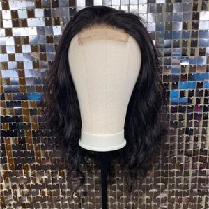 Wig Lace Front Human Hair Body Wave Wig 4x4 Lace Front Natural Black 20” New